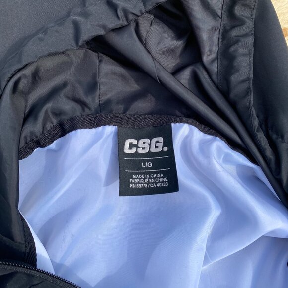 Champs Sports Windbreaker Men's CSG Black White Purple Size Large - Picture 4 of 7